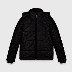 Куртка зимняя для мальчика Чёрный в мелкую крапинку, цвет: 3D-черный