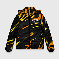 Зимняя куртка для мальчика KTM - orange liquid