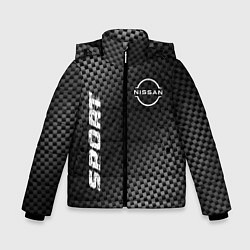 Куртка зимняя для мальчика Nissan sport carbon, цвет: 3D-черный