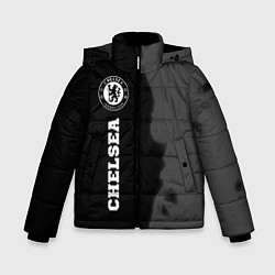 Куртка зимняя для мальчика Chelsea sport на темном фоне по-вертикали, цвет: 3D-черный