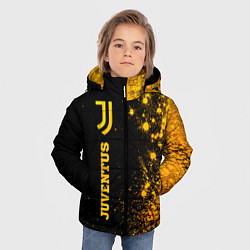 Куртка зимняя для мальчика Juventus - gold gradient по-вертикали, цвет: 3D-черный — фото 2