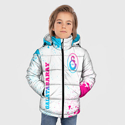 Куртка зимняя для мальчика Galatasaray neon gradient style вертикально, цвет: 3D-черный — фото 2