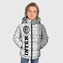 Куртка зимняя для мальчика Inter sport на светлом фоне по-вертикали, цвет: 3D-черный — фото 2