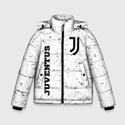 Куртка зимняя для мальчика Juventus sport на светлом фоне вертикально, цвет: 3D-черный