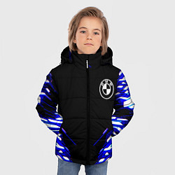 Куртка зимняя для мальчика BMW sport неоновый спорт, цвет: 3D-черный — фото 2
