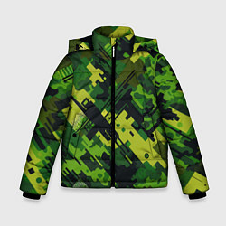 Куртка зимняя для мальчика Camouflage - pattern ai art, цвет: 3D-красный