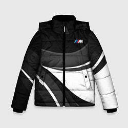 Куртка зимняя для мальчика BMW M - монохромный, цвет: 3D-светло-серый