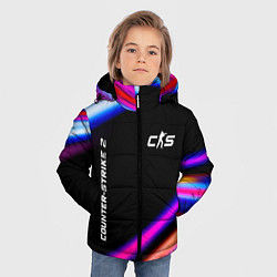 Куртка зимняя для мальчика Counter-Strike 2 speed game lights, цвет: 3D-черный — фото 2