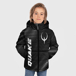 Куртка зимняя для мальчика Quake metal game lines, цвет: 3D-черный — фото 2