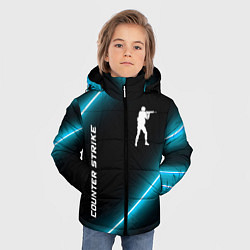 Куртка зимняя для мальчика Counter Strike неоновые лампы, цвет: 3D-черный — фото 2