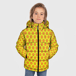 Куртка зимняя для мальчика Паттерн щитовой, цвет: 3D-красный — фото 2