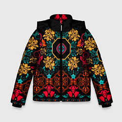 Зимняя куртка для мальчика Цветной орнамент