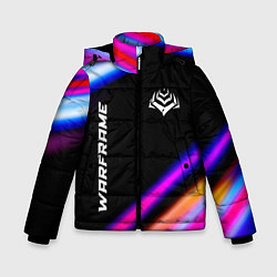 Куртка зимняя для мальчика Warframe speed game lights, цвет: 3D-черный