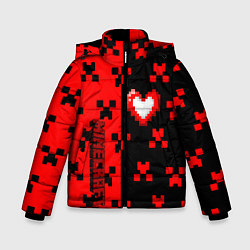 Куртка зимняя для мальчика Minecraft games, цвет: 3D-светло-серый