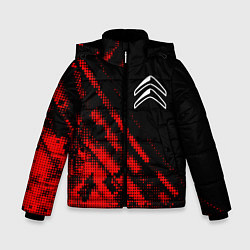 Куртка зимняя для мальчика Citroen sport grunge, цвет: 3D-красный