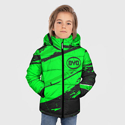 Куртка зимняя для мальчика BYD sport green, цвет: 3D-черный — фото 2