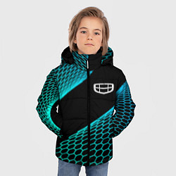 Куртка зимняя для мальчика Geely electro hexagon, цвет: 3D-черный — фото 2