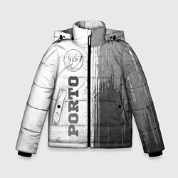 Куртка зимняя для мальчика Porto - white gradient по-вертикали, цвет: 3D-черный