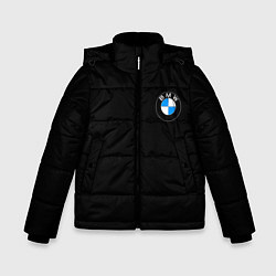 Куртка зимняя для мальчика BMW auto logo, цвет: 3D-черный