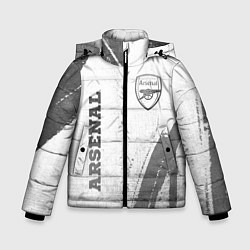 Зимняя куртка для мальчика Arsenal - white gradient вертикально