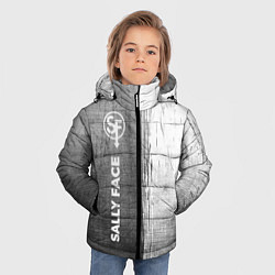 Куртка зимняя для мальчика Sally Face - grey gradient по-вертикали, цвет: 3D-черный — фото 2