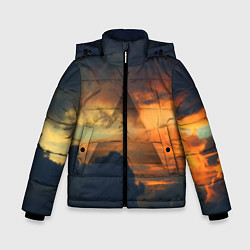 Куртка зимняя для мальчика 30 seconds to mars, цвет: 3D-черный