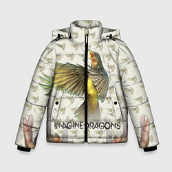 Куртка зимняя для мальчика Imagine Dragons: Fly, цвет: 3D-красный
