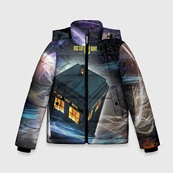 Куртка зимняя для мальчика Police Box, цвет: 3D-черный