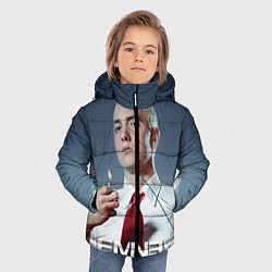 Куртка зимняя для мальчика Eminem Fire, цвет: 3D-черный — фото 2