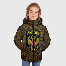 Куртка зимняя для мальчика Камуфляж: Россия, цвет: 3D-светло-серый — фото 2
