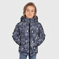 Куртка зимняя для мальчика Эмодзи, цвет: 3D-черный — фото 2