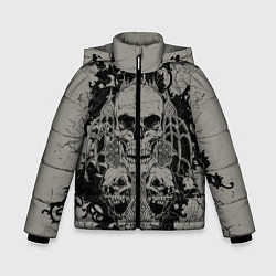 Куртка зимняя для мальчика Skulls, цвет: 3D-черный