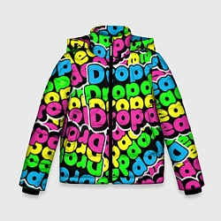 Куртка зимняя для мальчика Drop Dead: Acid Pattern, цвет: 3D-черный
