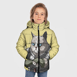 Куртка зимняя для мальчика Кот, цвет: 3D-красный — фото 2