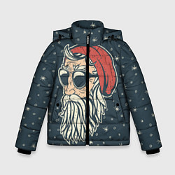 Куртка зимняя для мальчика Санта хипстер, цвет: 3D-светло-серый