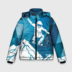 Зимняя куртка для мальчика Горы и сноубордист