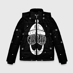 Куртка зимняя для мальчика Бородатый сноубордист, цвет: 3D-черный