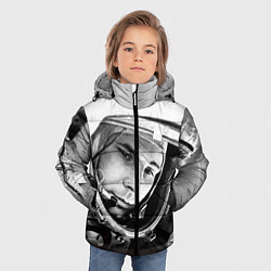 Куртка зимняя для мальчика Юрий Гагарин, цвет: 3D-красный — фото 2