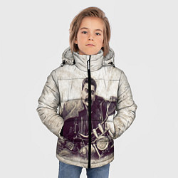 Куртка зимняя для мальчика Сталин байкер, цвет: 3D-красный — фото 2