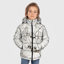 Куртка зимняя для мальчика Train hard, цвет: 3D-красный — фото 2