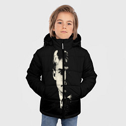Куртка зимняя для мальчика Есенин Ч/Б, цвет: 3D-светло-серый — фото 2