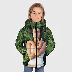Куртка зимняя для мальчика Анджелина Джоли, цвет: 3D-светло-серый — фото 2