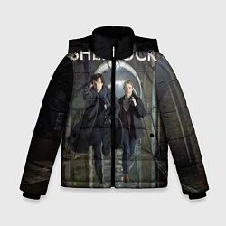 Куртка зимняя для мальчика Sherlock Break, цвет: 3D-черный