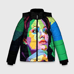 Куртка зимняя для мальчика Angelina Jolie: Art цвета 3D-черный — фото 1
