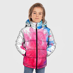 Куртка зимняя для мальчика Взрыв красок, цвет: 3D-красный — фото 2
