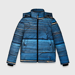 Зимняя куртка для мальчика Голубые доски