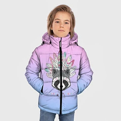 Куртка зимняя для мальчика Raccoon: Free Spirit, цвет: 3D-черный — фото 2