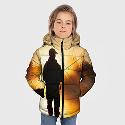 Куртка зимняя для мальчика Вечерний рыбак, цвет: 3D-красный — фото 2