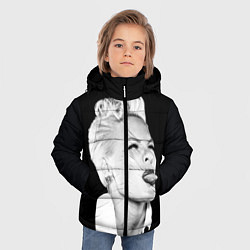 Куртка зимняя для мальчика Пинк, цвет: 3D-черный — фото 2