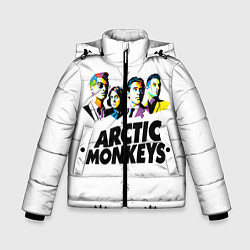 Куртка зимняя для мальчика Arctic Monkeys: Music Wave, цвет: 3D-светло-серый
